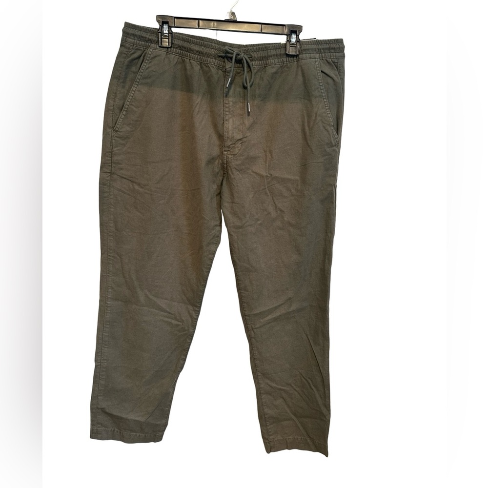 American Eagle Flex Pull-On Pants Olive Green Drawstring Casual Men’s Size L